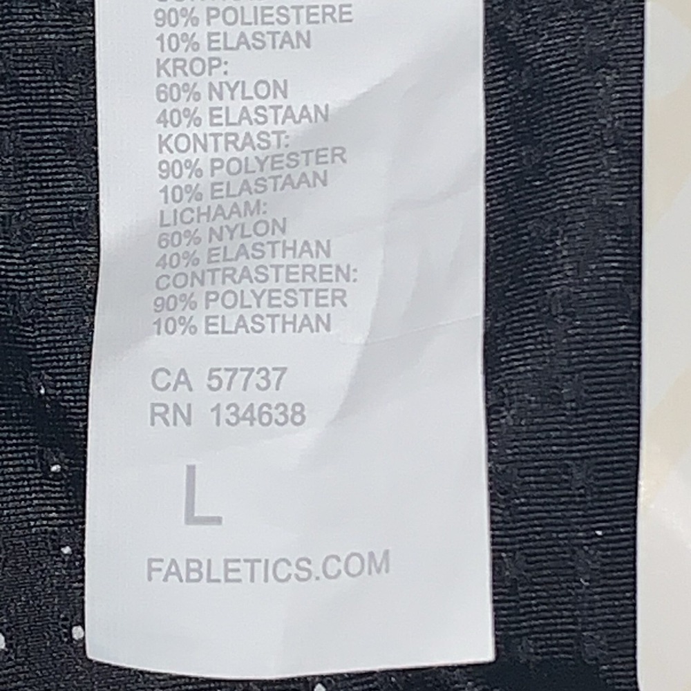 Fabletics Black Perforated Mesh Boxy Tank Activewear L Scoop Neck Sleeveless NWT - Picture 6 of 7